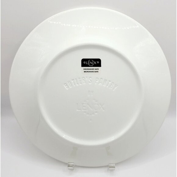 Lenox Butlers Pantry Off White Embossed Luncheon Salad Plate 9" Diameter Mint - Picture 4 of 8